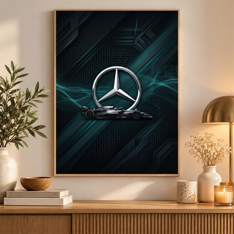 Mercedes Diamond Painting Kit 5D Full Drill DIY Diamond Mosaic Wall Art Home Decor
