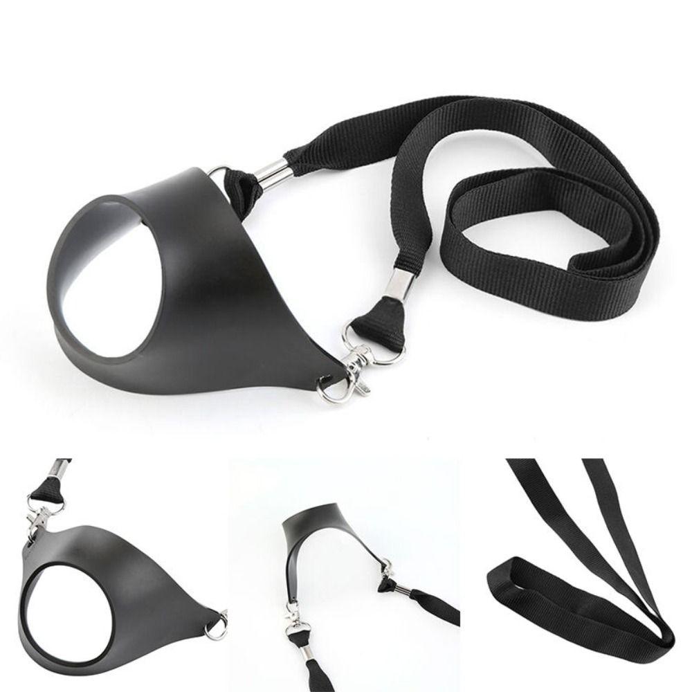 Neck Wine Glass Holder Black Wine Strap Sling Portable Yoke Glass Support  Birthday Party