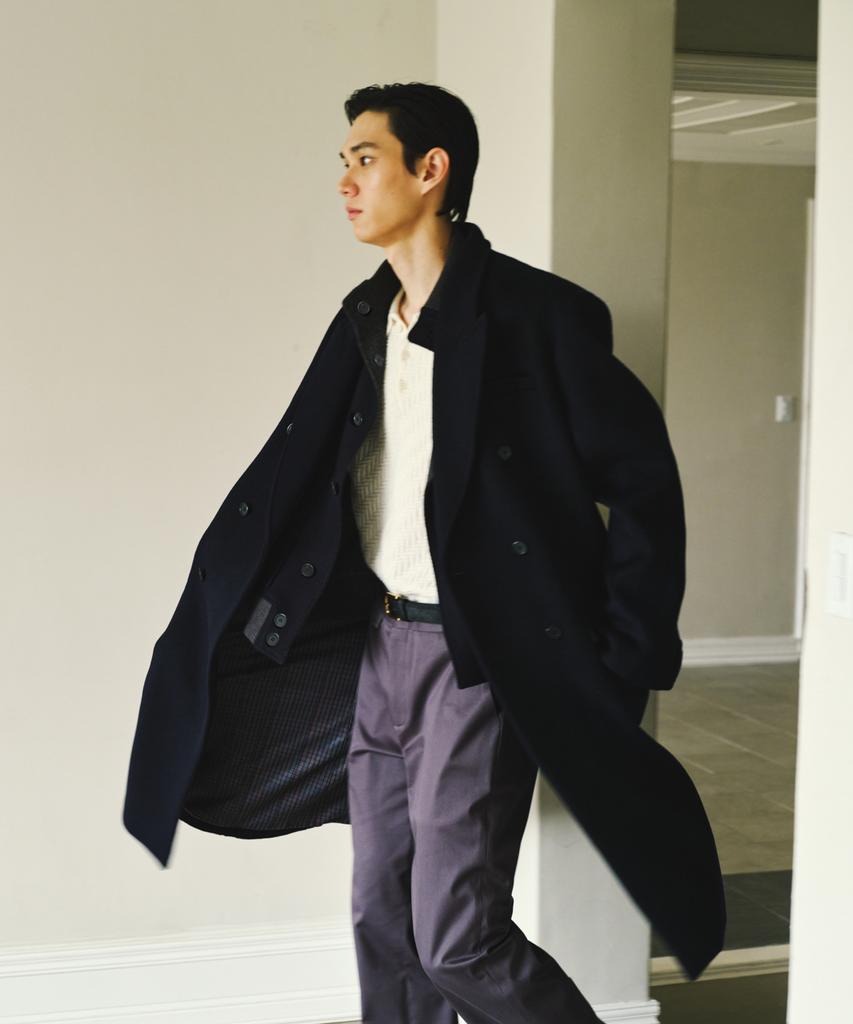 Viiverde Double Breasted Coat Navy