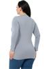 Women's Style Big Size Body Plus Size Crew Neck Long Sleeve Viscose Black Body