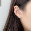 New Arrivals Open Run Women Cute Heart Shape Ball Earrings Checkerboard 3 Types