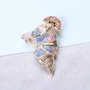 Rhinestone Rainbow Horse Head Brooch Fashion Wild Animal Jewelry Bags Coat Accessories