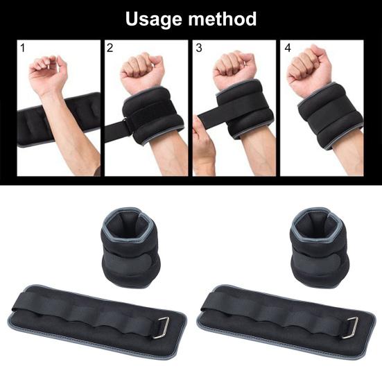 2 шт. спортивные манжеты для ног/запястий, утяжелители для фитнеса, мешочки с песком для ног, рук и лодыжек, для занятий танцами, реабилитации студентов, утяжеленные мешочки с песком для запястий.
