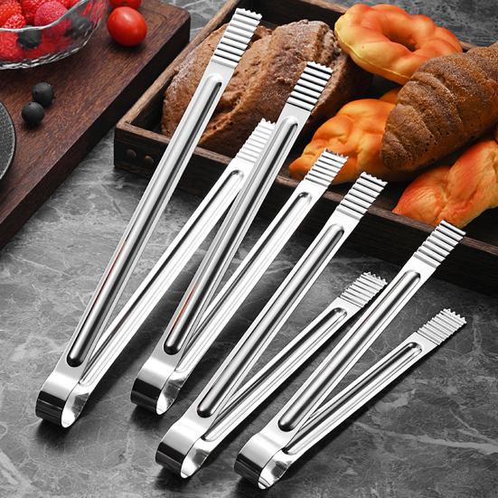 Stainless Steel Serving Tongs with Non-Slip Grip Long Handle BBQ Buffet