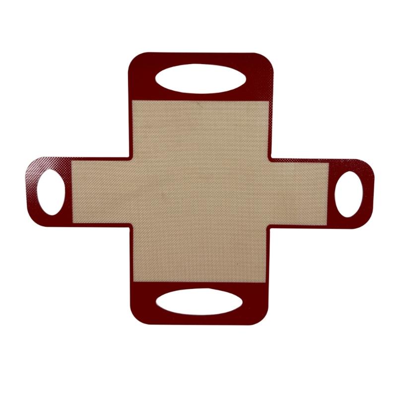 2Pcs Nonstick Silicone Baking Mats Heat Resistant Bread Slings Lifter Loaves Pan Liner Multipurpose Dough Transfer Tool