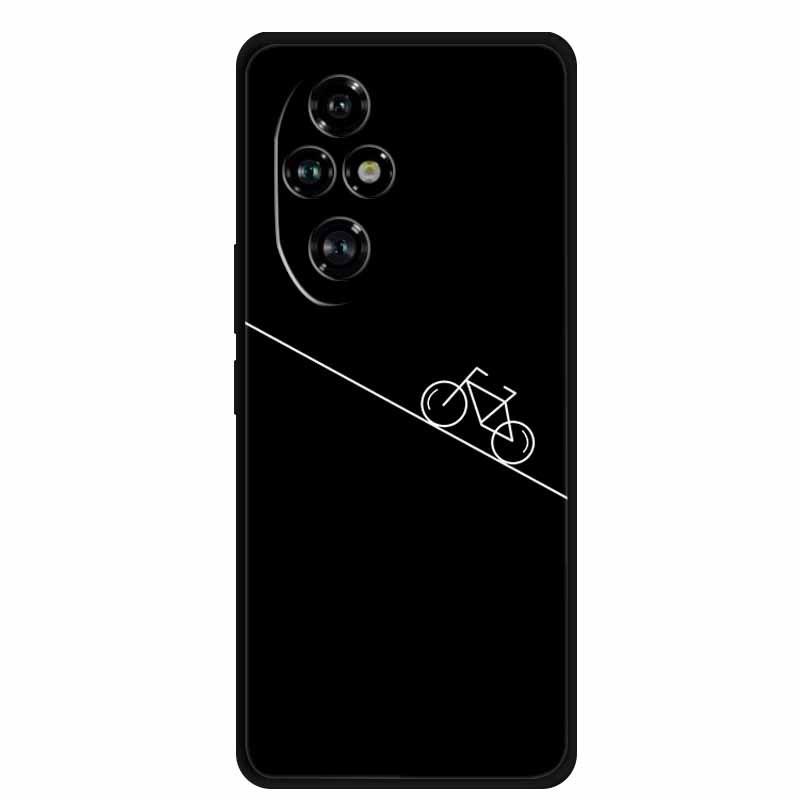 Черный мягкий ТПУ чехол для Honor 200 Pro 5G Домашняя версия