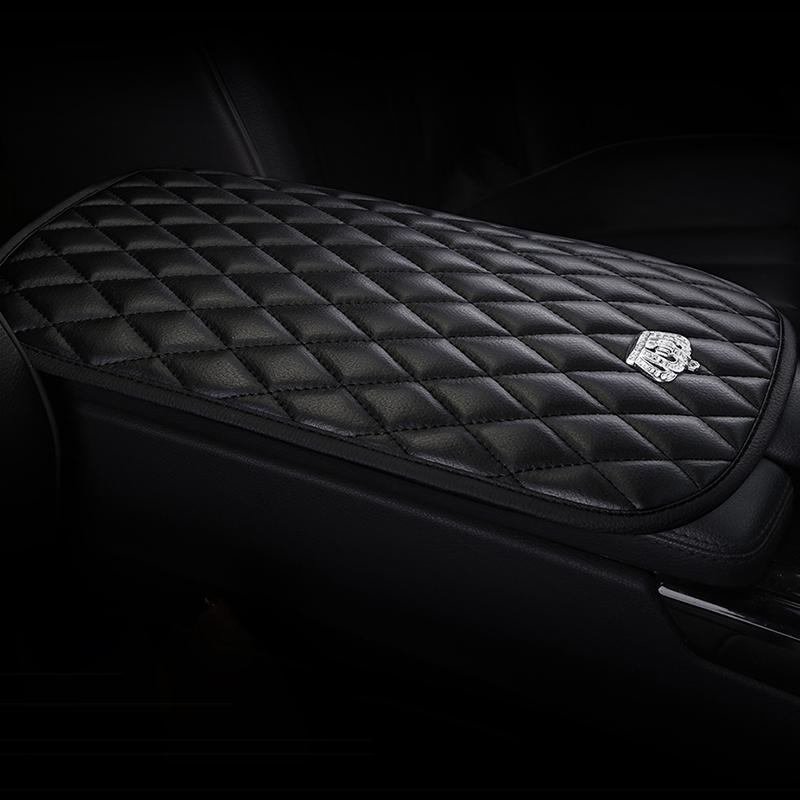 Новый инкрустированный бриллиантами подлокотник для автомобиля «Корона-лебедь» Универсальный для четырех сезонов Автомобильный креативный интерьерный подлокотник