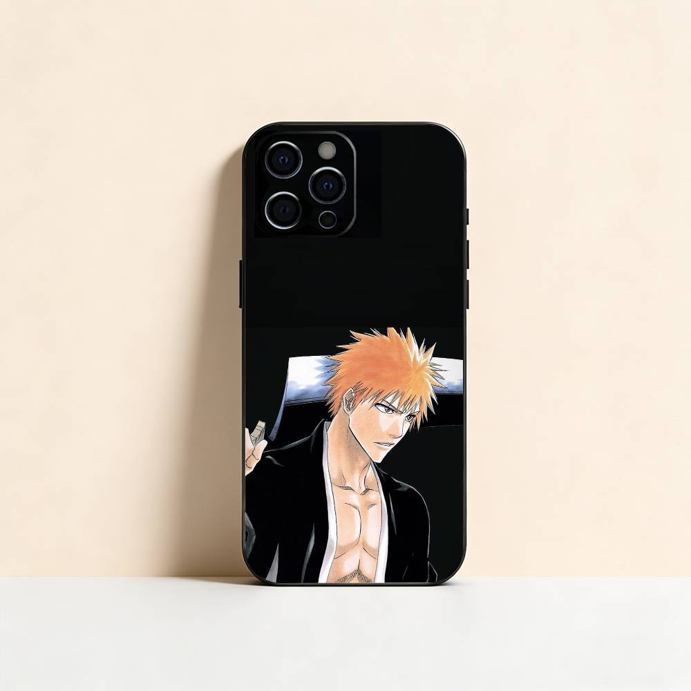 Bleach Ichigo Kurosaki Phone Case For iPhone 17, 16,15,14,13,12,11 Plus,Pro Max, Others Soft Black Cover