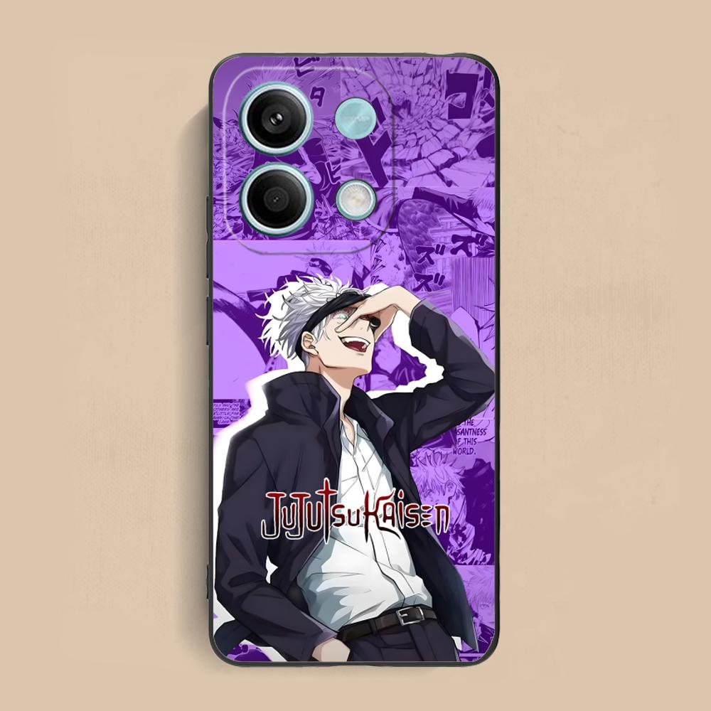 Jujutsu Kaisen Satoru Gojo Phone Case for Xiaomi Redmi 15 14 13 12 A5 3 2 1 C Plus 4G 5G Colorful Printing Cover Cover Pretty