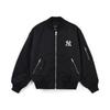 New MLB Base Logo Puffer Jackets Unisex Black 3AJPB0321-50BKS
