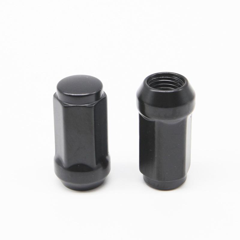 45mm M14x1.5 Nuts with Cone Seat   19mm Hex Black Lug Nuts for  Chevrolet Silverado Suburban 1500 Ford Expedition F-150 Ram 1500