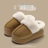 Women's Winter Cotton Slippers: Non-slip, Thick-soled, Cozy Indoor/Outdoor Footwear