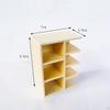 1:12 Dollhouse Bookcase, Dolls House Furniture Mini Simulation Cabinet Shelf Wooden Bookcase