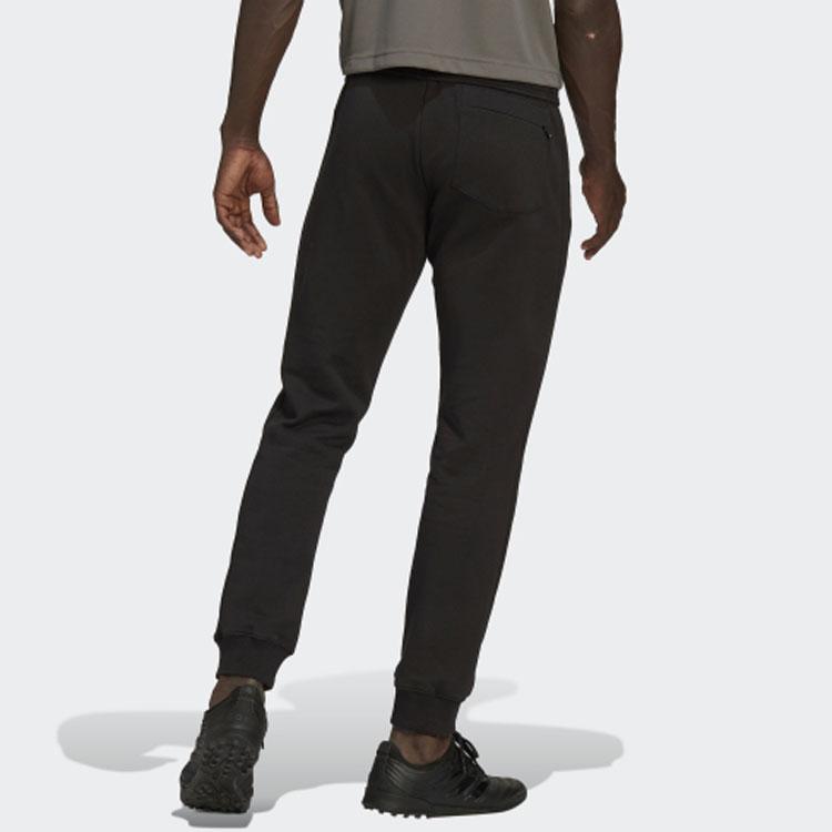 Adidas Мужские футбольные брюки с вышитым логотипом Juventus LNY Tiger, черные H67140