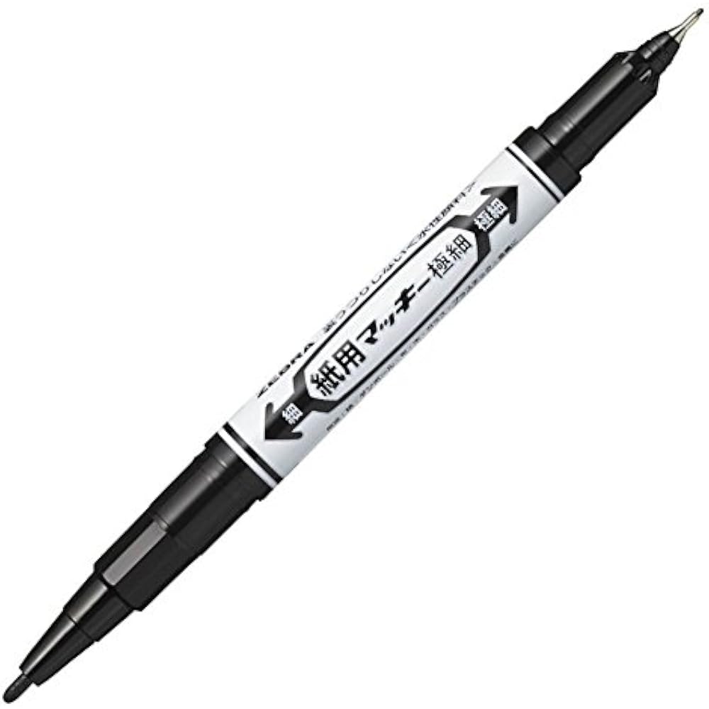 Mackie Ultra Fine P-WYTS5-BK Black for Zebra Water-based Marker Paper