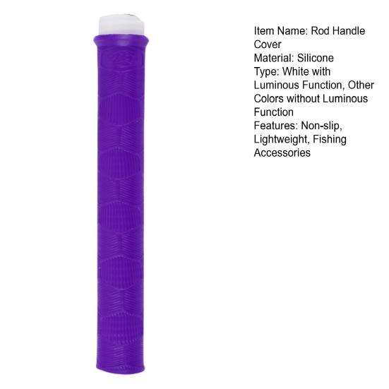 Silicone Fishing Rod Handle Cover Non-slip Lightweight 17-32MM Fishing Pole Grip Handle