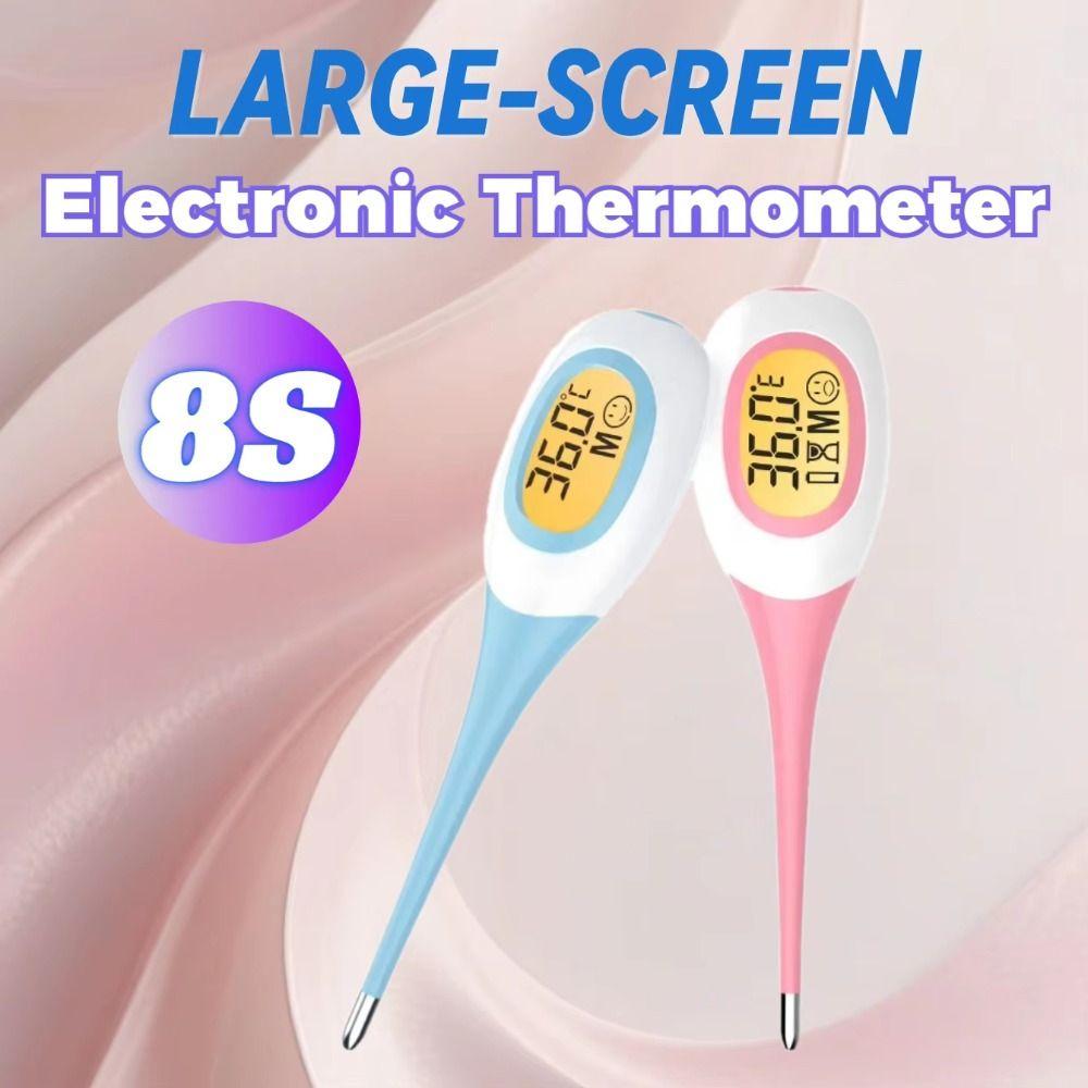 Backlit Display Digital Thermometer 8 Seconds LCD Thermometer Fever Thermometer  Children
