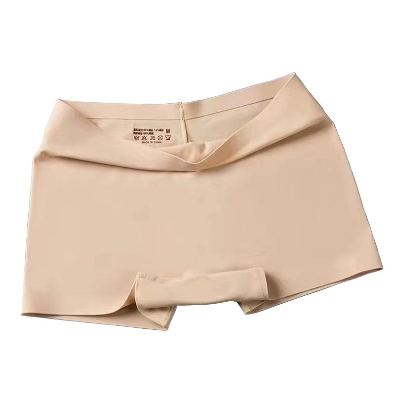 1 шт. нейлоновые утепленные шорты женские трусы-боксеры без следов трусы с высокой талией защитные трусы шелковое бесшовное дышащее нижнее белье