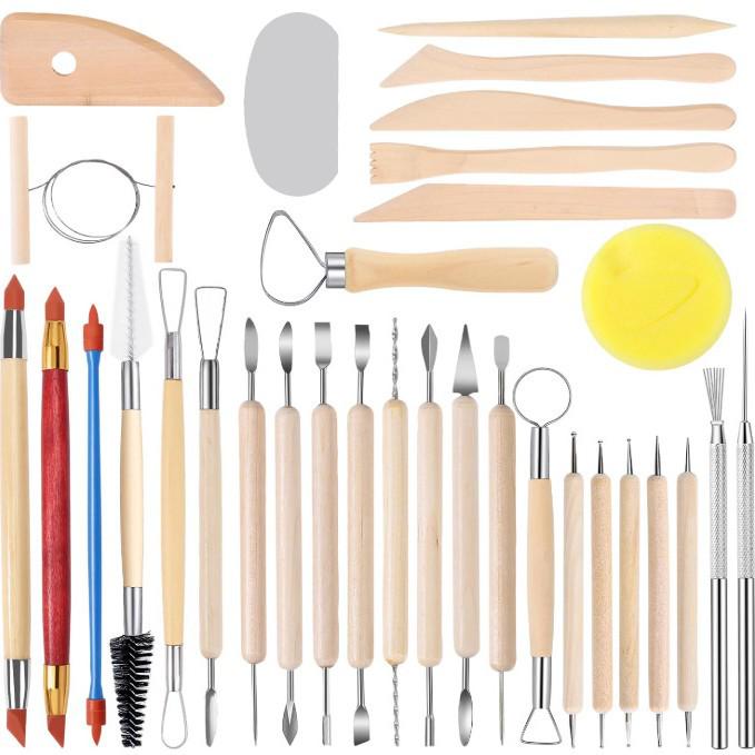 Набор из пяти инструментов для лепки из глины для скульптуры DIY