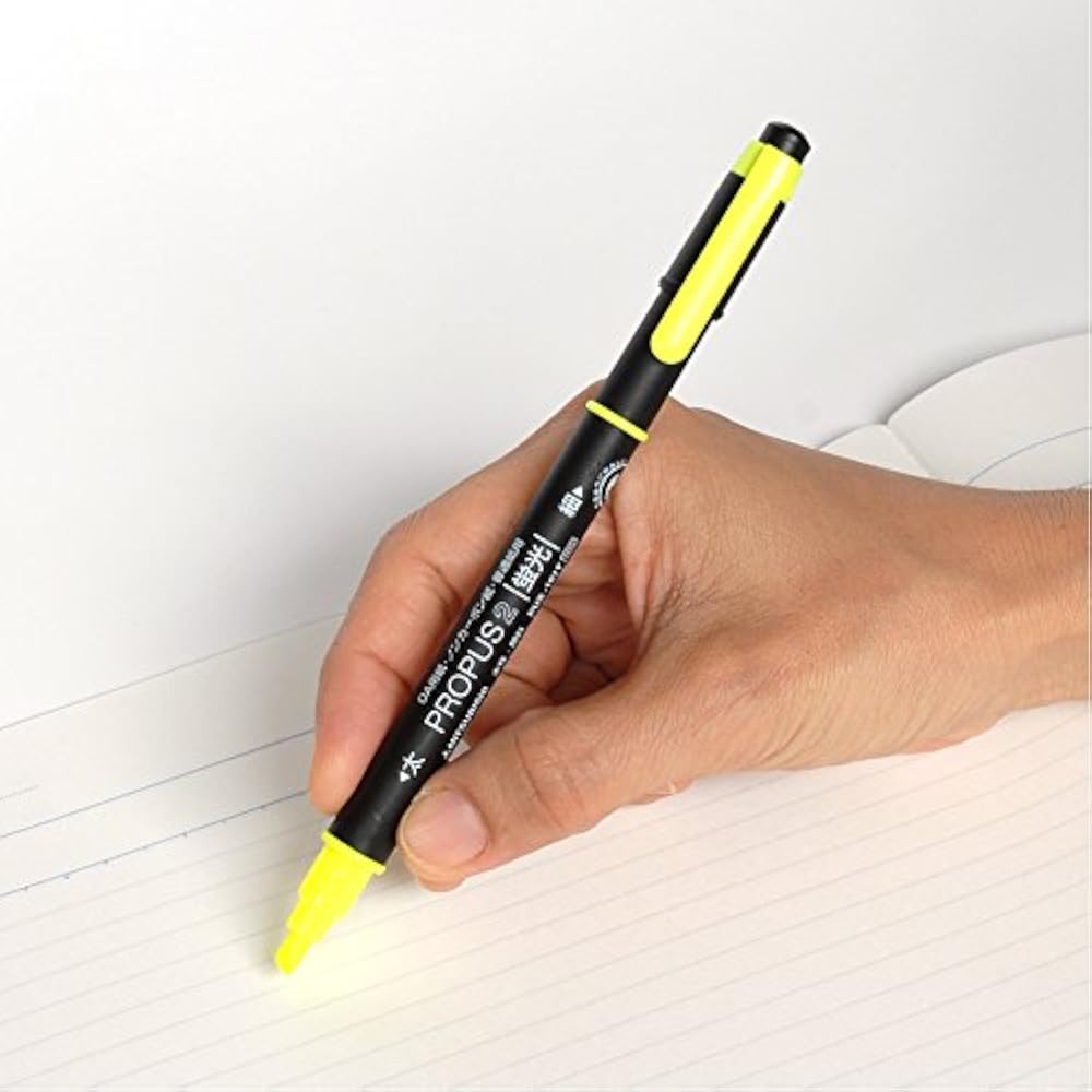 Маркер-хайлайтер Mitsubishi Pencil Propus 2 Толстый и Тонкий, 5 Цветов PUS101TN5C