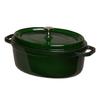 Staub Pico Cocotte Oval 29cm Basil Green Pot IH Compatible [Staub] (Majolica Green) [Product]