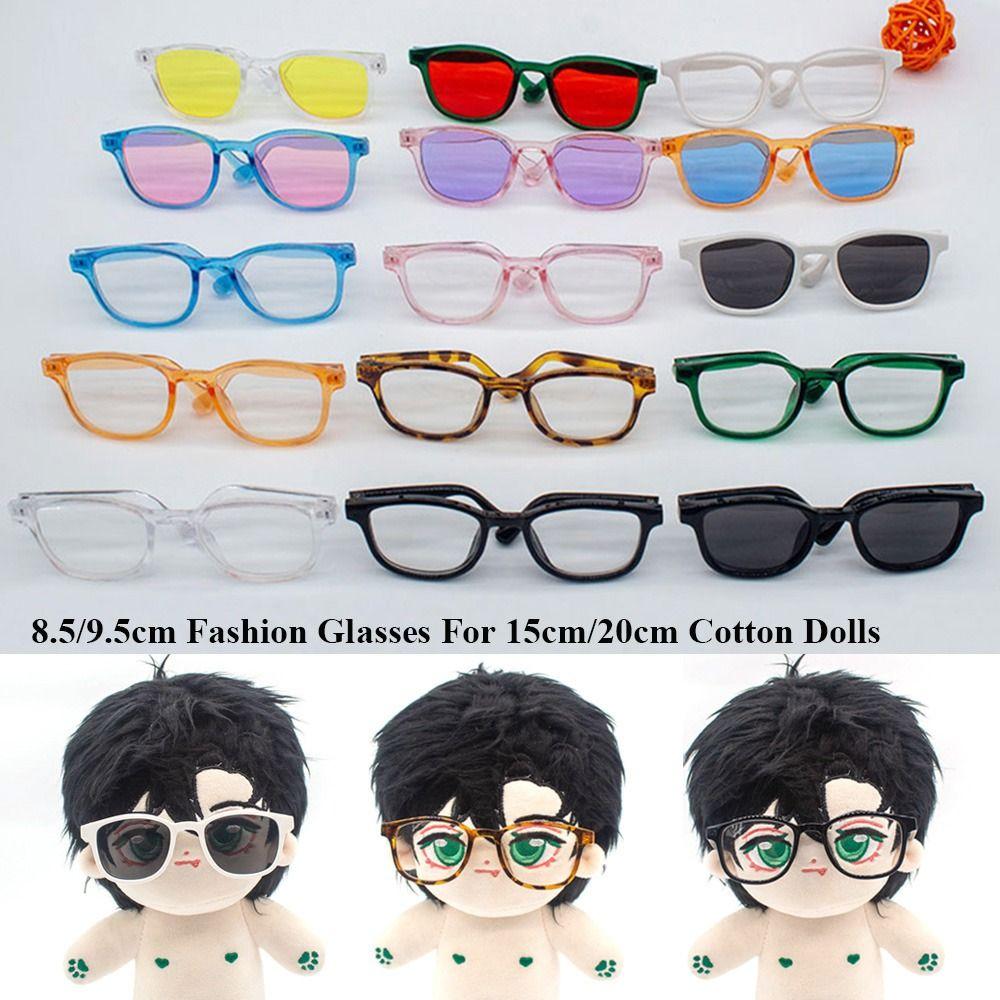 for 1/31/4 BJD Plush Doll Eyeglasses Cute Frame Glasses Fashion Glasses Clothes For 15cm/20cm Dolls