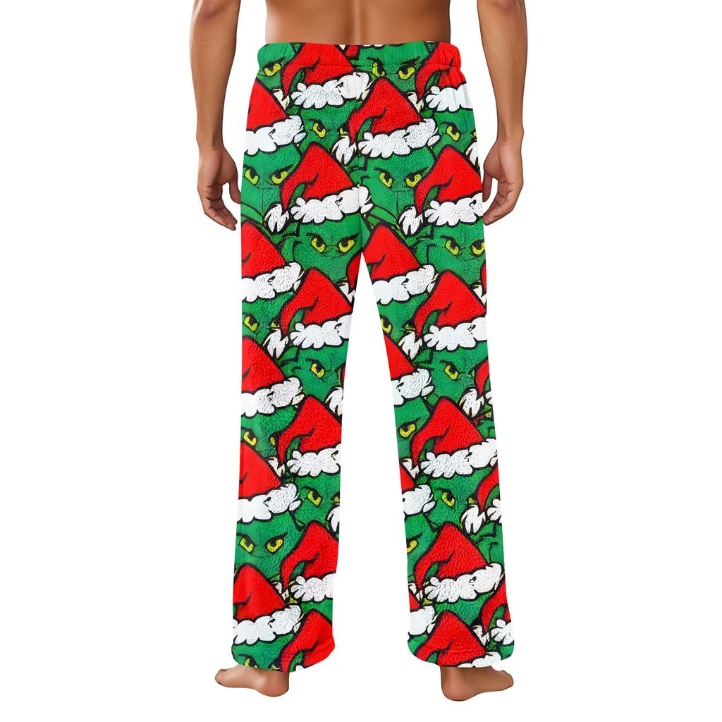 Men's Allover Printed Home Pants Sleeping Pajama Pants Long Pants Pajama Pants