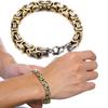 Vnox 8 мм панк византийские звенья цепи браслеты для мужчин нержавеющая сталь тяжелый мужской Pulseira