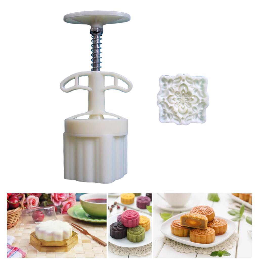 Печенье штампы цветочный узор лунный торт формы ручной пресс лунный торт производитель выпечки инструмент для праздника середины осени