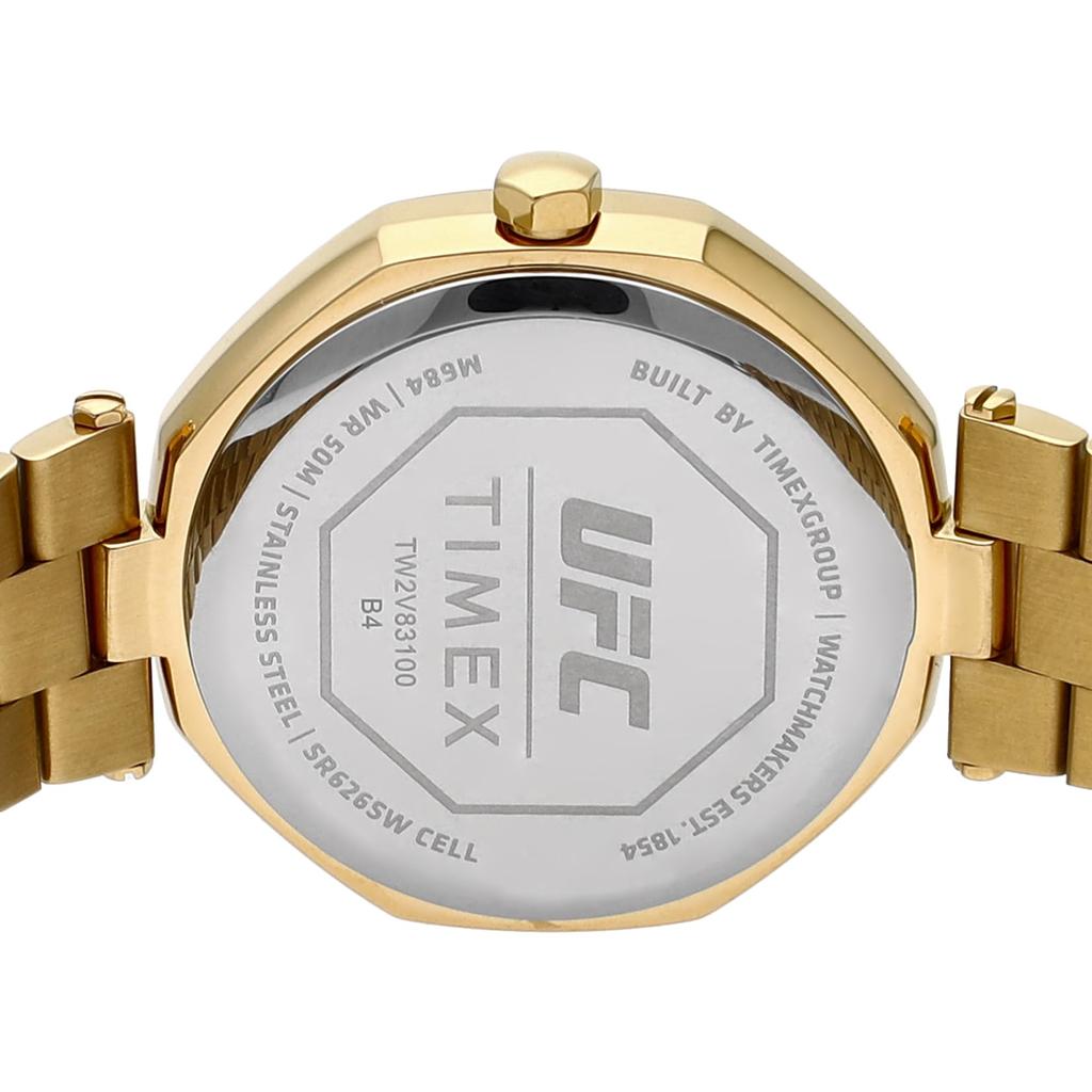 Watch UFC Jewel Black Dial Quartz 5 ATM Water Resistant Mineral Glass 36mm TW2V83100 Gold [TIMEX] Men's [Item]