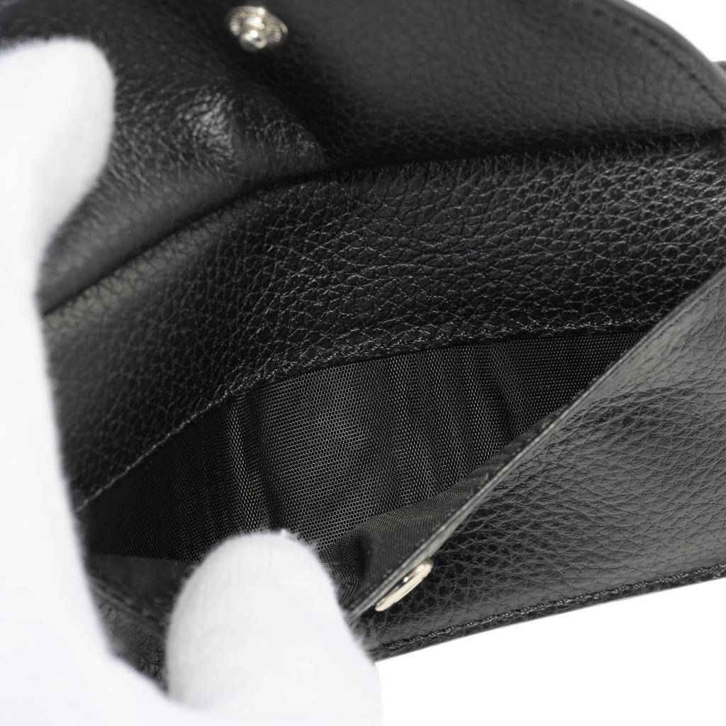 Vivienne Westwood Half Moon Card Black and 51110053U L001J Holder, Silver, N401, Pre-owned