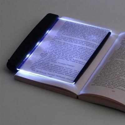 Новый плоский книжный светильник для чтения в постели, ночной светильник для чтения в полноэкранном режиме, панель для подсветки страниц, панель для подсветки
