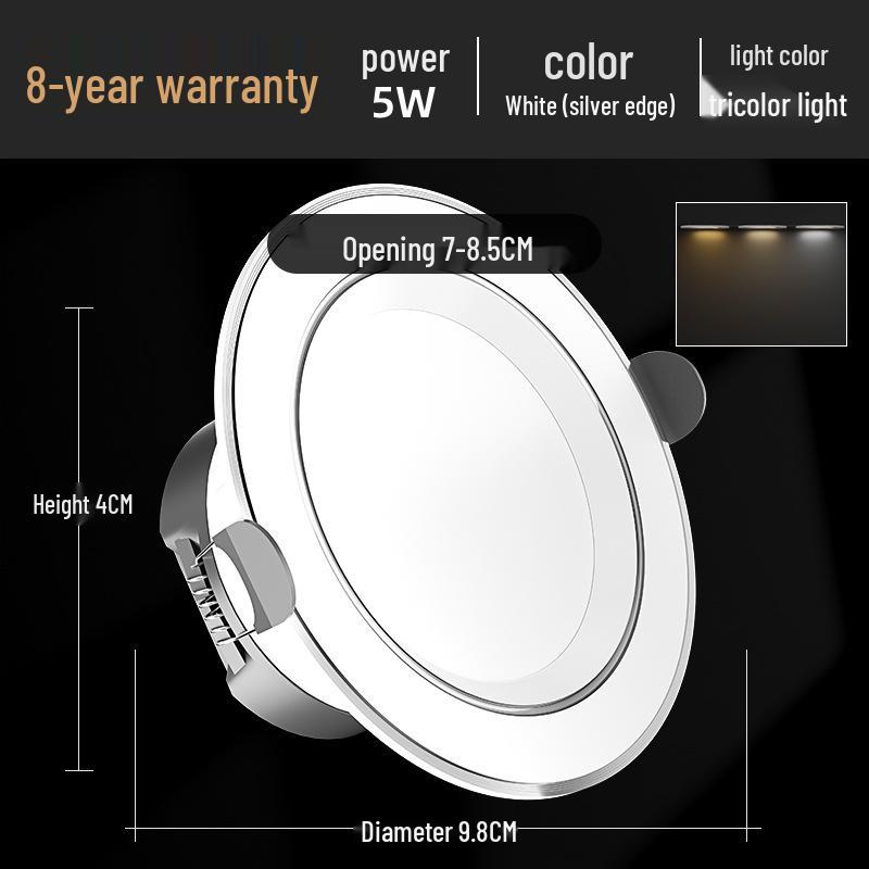 Recessed Ceiling Downlight for Living Room, 5-Inch Cutout, Bullseye Design