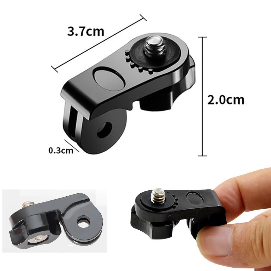Wearable Camera Mount Conversion Adapter Monopod Tripod Selfie Stick Stand Holder Pan Head Photography Support Accessories Installation Inch For GoPro