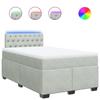 Maison Exclusive - Sommier à lattes de lit et matelas Gris clair 120x200cm Velours
