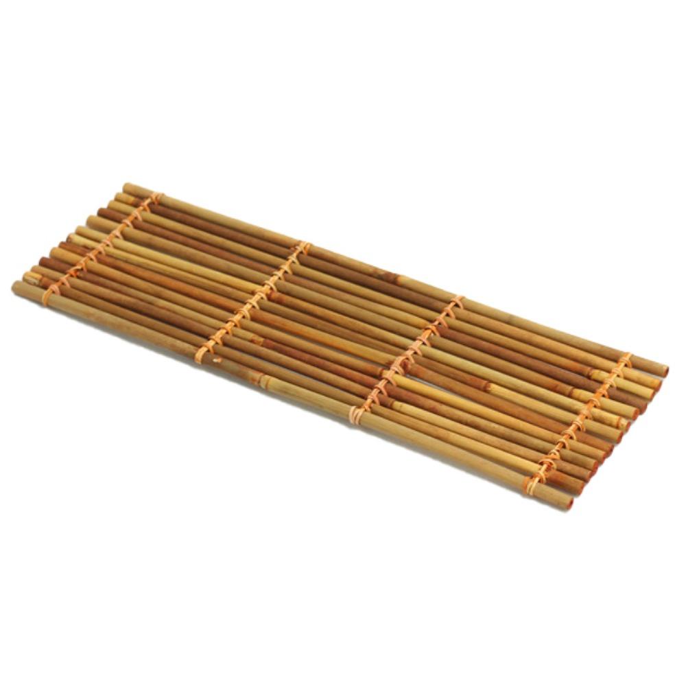 Sqaure Rectangle Bamboo Raft Coaster Bamboo Anti-slip Mat Multi-purpose Heat Insulation Pad Tea