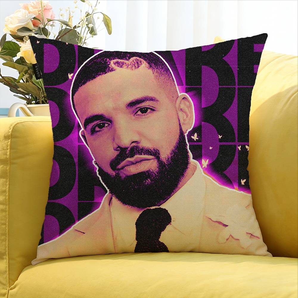 Rapper D-Drake World Various Sizes Square Pillow Case For Car Home Bedchamber Decor