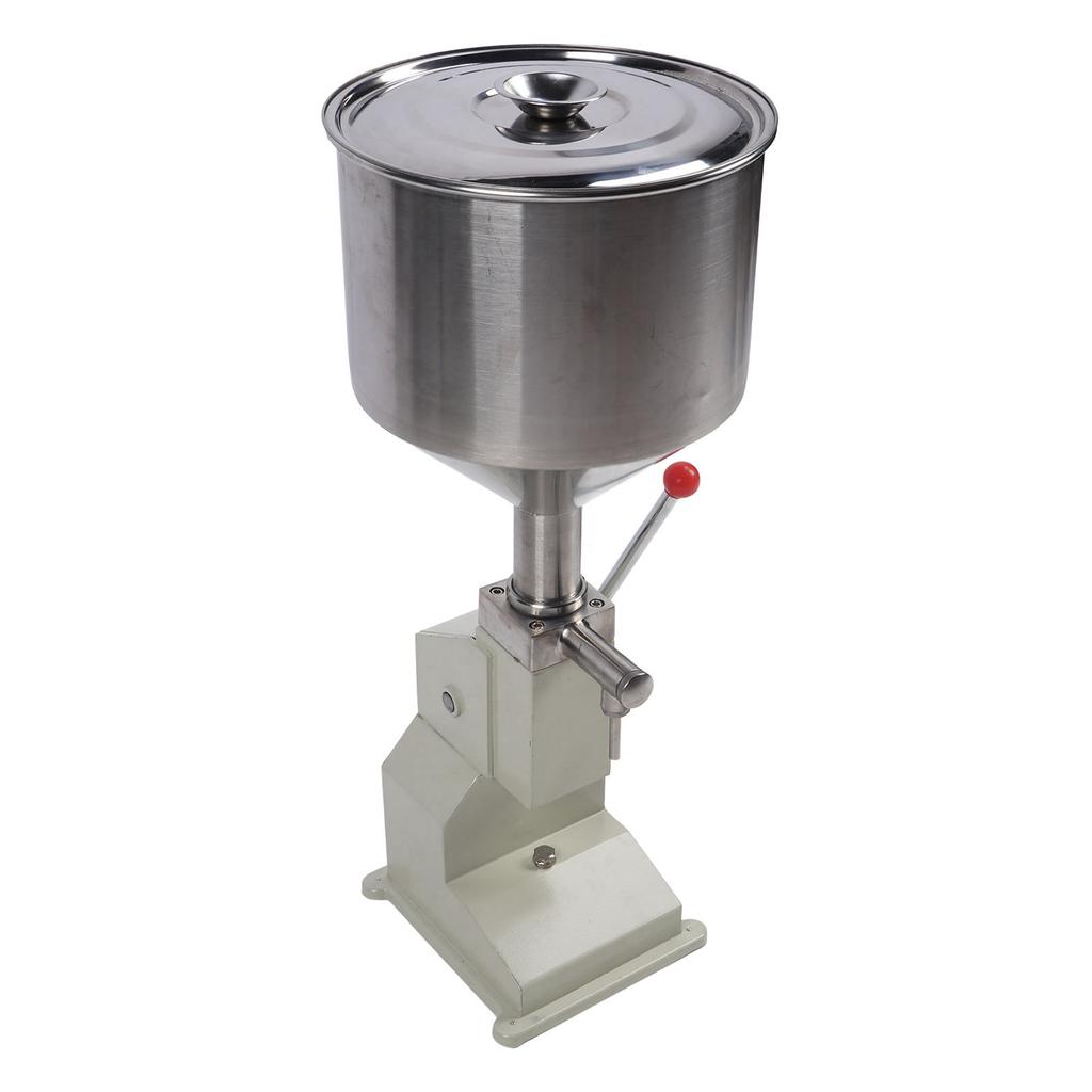 Manual Liquid Filling Machine 304 Stainless Steel 10L Bin 5‑50ml Volume for Oil Grease