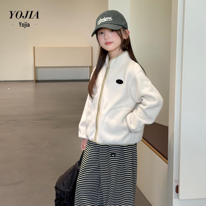Теплая зимняя куртка из флиса для девочек YOJIA