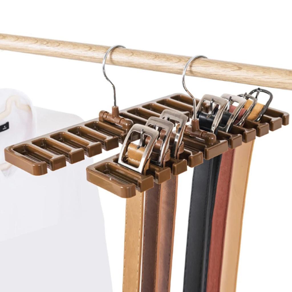 Tie Belt Hanger Wardrobe Belt Rotating Organizer Rack Multifuctional Scarf Hanger Home Closet Storage Holder Accessories 1PCS