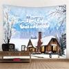 Christmas Snowman Print Tapestry Bedroom Living Room Home Decoration Wall Decoration Background Cloth
