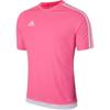 adidas Модная удобная мягкая дышащая футболка для футбола с коротким рукавом, приятная для кожи, унисекс, топ, розовая S16163