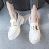 Spring Autumn Fashion Lady Single Shoes Female British Retro Chunky Shoes Student Muffin Shoes Large Size 34-44