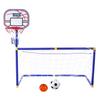 Soccer Goal Pool with Basketball Hoop Set for Kids 2 In 1 Outdoor Sports Basketball Stand Soccer Goal