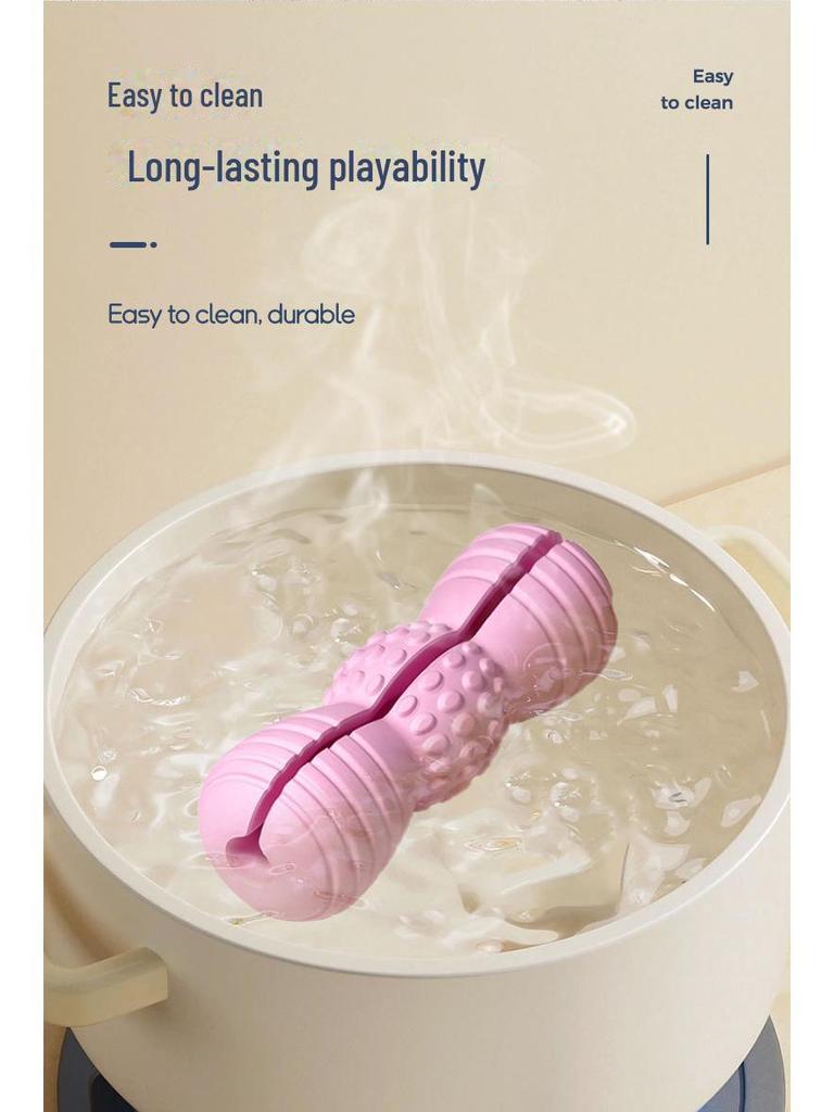 Интерактивная игрушка для собак из натурального каучука для скрежетания зубами и подачи еды