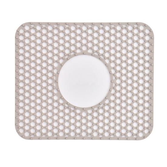Silicone Sink Mat with Center Drain Heat-Resistant Flexible Non-Slip Design Easy To Clean