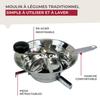 Stainless Steel Vegetable Mill 24 Cm Fackelmann Handmade Tradition Ref. 2764250