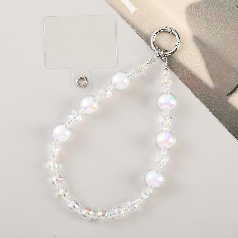 Роскошный короткий ремешок для телефона с хрустальными бусинами, универсальный брелок для телефона