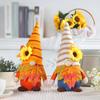 1Pc Harvest Festival Maple Leaf Doll Sunflower Plush Faceless Doll Ornaments for Home Holiday Party Decorations