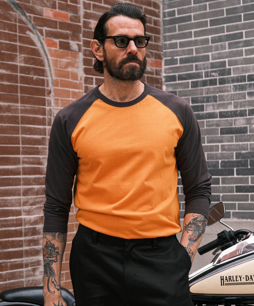 VDR Cropped Raglan Tee [Flame Orange]